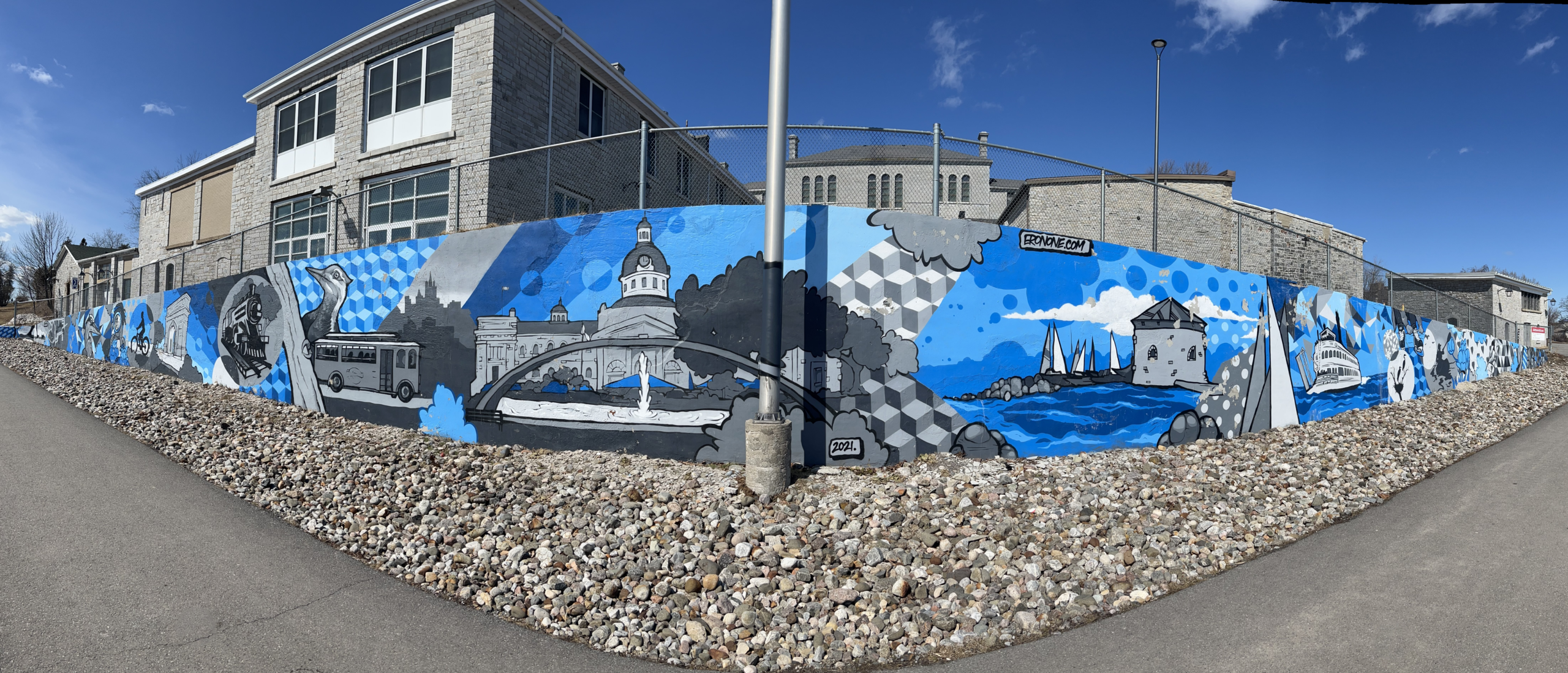 Eronone Mural on Kingston Waterfront